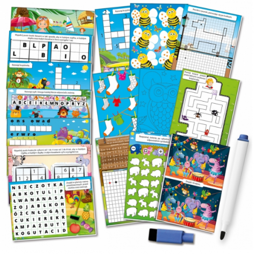 Pisz i ścieraj Roter Kafer Gra z markerem Poziom Wysoki RK1020-01